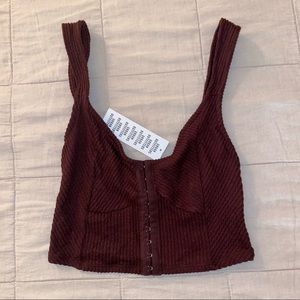 Brand New Urban Outfitters Corset Henley Top